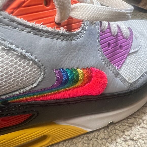 Nike Air Max 90 Be True
 White, Multi Color, Black, Wolf Gray - Picture 9 of 9